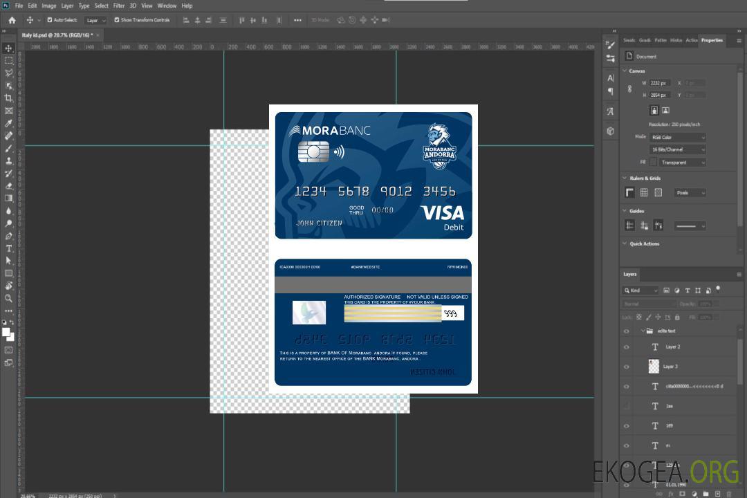 Carte de débit visa Andora Morabank template Carte de débit visa Andora Morabank template
